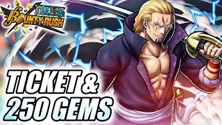 Prime Rayleigh Scam! Ticket & 250 Gems Summons! | One Piece Bounty Rush OPBR