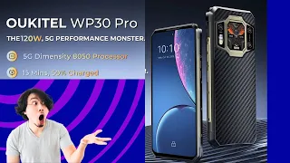 OUKITEL - WP30 Pro Rugged Phone - The 11000mAh battery, 120W,5G Powerhouse