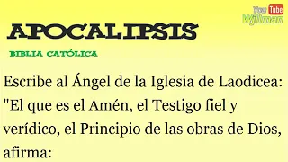 Apocalipsis — Biblia Católica — Voz Masculina.