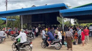 The Market Names TEN CHICKEN/ Phsar Mun Dub at Srok Srey Santhor in Kampong Cham Province