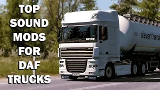 TOP SOUND MODS FOR DAF TRUCKS | Euro Truck Simulator 2