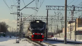Электропоезд ЭП2ДМ-0217 ЦППК сообщением Апрелевка - Железнодорожная