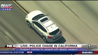 BIZARRE ENDING: Armed Road Rage Suspect Leads Police on Chase Through Los Angeles County (FNN)