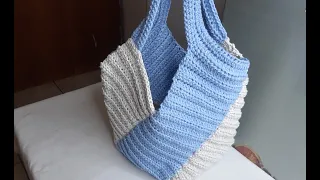 How To Crochet A Windmill Handbag Easily | Super easy for beginners