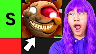 LANKYBOX SISTERS Ranking FIVE NIGHTS AT FREDDY'S JUMPSCARES!? (OLD vs NEW JUMPSCARES!)