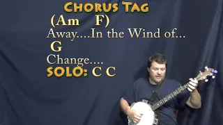 Wind Of Change (Scorpions) Banjo Cover Lesson in C with Chords/Lyrics