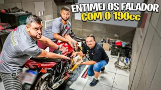 CONVIDEI OS FALADOR PARA UM RACHA COM O 190cc!