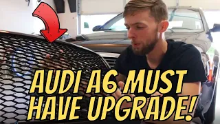 MUST HAVE UPGRADE FOR YOUR AUDI A6! How To Replace Audi A6 Front Grille '06-11 | DIY facelift