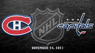 NHL Canadiens vs Capitals | Nov.24, 2021