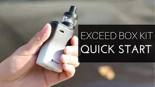 Getting ready to use the Joyetech EXCEED BOX with EXCEED D22C starter kit?