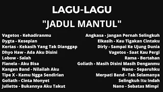 AKUSTIK COVER POP INDONESIA - LAGU JADUL MANTUL