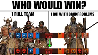 The Real 1 vs. 4 Carry Last Stand - You can feel the Weight on my Back | #ForHonor