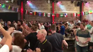 London Crazy Celebrations after England beat Sweden - England 2 - 0 Sweden World cup