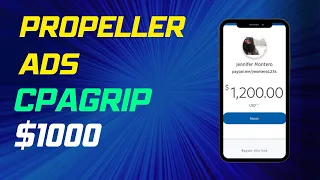 Earn $1000 From CPAgrip and Propeller Ads | Make Money Online 2022 New Method