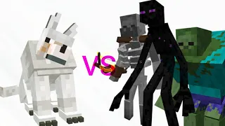 mutant wolf VS all mobs and mutants!