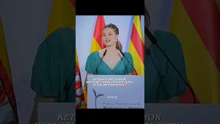 When Princess Leonor mentions Infanta Sofia in her Girona 2023 speech💖