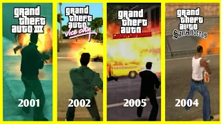 Evolution of flamethrower in GTA games