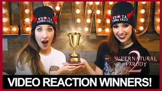 VIDEO REACTION WINNERS - SUPERNATURAL PARODY 2!