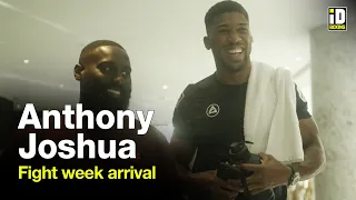 Anthony Joshua Arrival For Oleksandr Usyk Fight Week