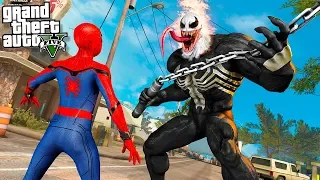 МОНСТР ВЕНОМ ПРОТИВ ЧЕЛОВЕКА ПАУКА В ГТА 5 МОДЫ! VENOM VS SPIDER MAN ОБЗОР МОДА GTA 5! ГТА МОД MODS