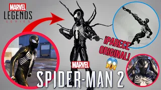 Tutorial para hacer al spiderman de ps5 traje venomizado usando una figura Marvel Legends.