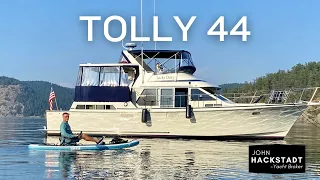 1989 Tollycraft 44 Cockpit Motoryacht. Boat for sale in LaConner Washington.