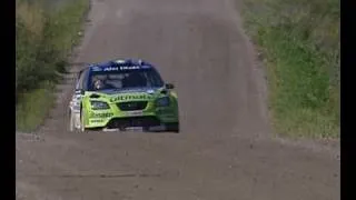 Hirvonen gets a bit too much sideways | Finland 2007