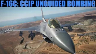 F-16C Viper: CCIP & P/DES Unguided Bombing (Sgl & Ripple) (HE & Cluster) Tutorial | DCS WORLD