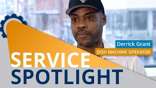 Service Spotlight on... Derrick - Dish Machine Operator