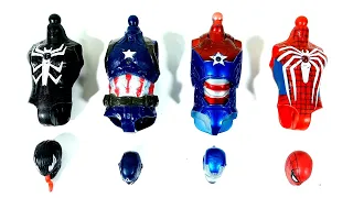 Merakit Mainan Spider-Man, Ironman , Venom dan Captain America Avengers Superhero Toys