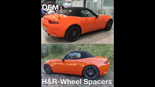 Installing lowering springs, and wheel spacers  in Mazda mx5 nd 30 th anniversary by Albert Cars.