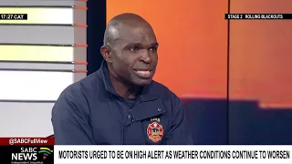 Gauteng motorists urged to remain vigilant as weather conditions worsen: Robert Mulaudzi