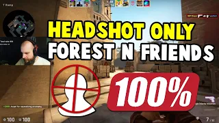 f0rest 100% HEADSHOT GAME ON MIRAGE w/ GeT_RiGhT, olof, friberg & GuardiaN!