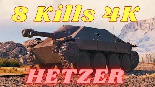 Jagdpanzer 38(t) Hetzer - 8 Kills 4K Damage tier IV - World of Tanks Replays
