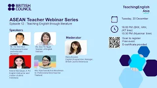 ASEAN Teacher Webinar Series #12: Teaching English through literature