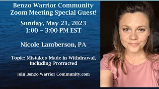 Benzo Warrior Community Welcomes Nicole Lamberson, PA