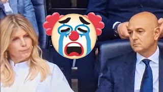 The moment Daniel Levy's wife consoles him over LEVY OUT chants 🔥 #tottenham #premierleague