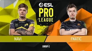 CS:GO - fnatic vs. Natus Vincere [Overpass] Map 2 - Group C - ESL Pro League Season 9 Europe