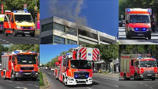 [🔥Zimmerbrand / Verkehrschaos Pur] Einsatzfahrten 》Berliner Feuerwehr || Brand 4 in Charlottenburg