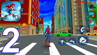 Spider Hero 3D: Fighting Game - Gameplay Part 2 Spider Hero Open World Adventure - Android Gameplay