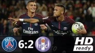 PSG vs Toulouse 6-2 | All Best Goals and Highlights inHD - August 20th 2017
