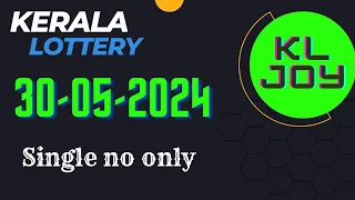 30-05-2024 kerala-lottery guessing #kljoy