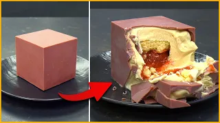 The Japanese viral CAKE filled with cream IS A CUBE and I give you the RECIPE!