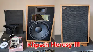 Ремонт акустики Klipsch Heresy III Walnut подробный обзор звучание