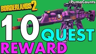 Top 10 Best Quest and Mission Reward Guns and Weapons in Borderlands 2 #PumaCounts