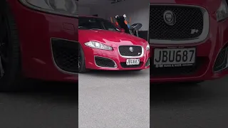 Jaguar XFR start up and rev with a pop