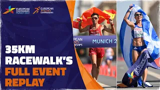 35km Racewalks | Munich 2022 | Miguel Ángel López & Antigoni Ntrismpioti