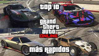 TOP 10 LOS AUTOS MAS RAPIDOS DE GTA ONLINE!