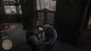 pelea en el BAR en Red Dead Redemption 2