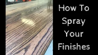 How To Spray Finishes